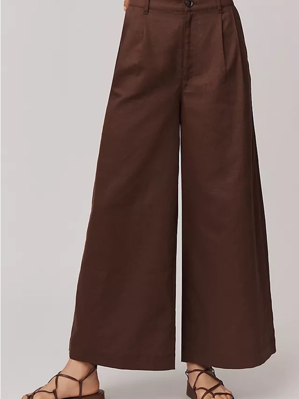 PAIGE Negroni Wide Leg Linen Pants